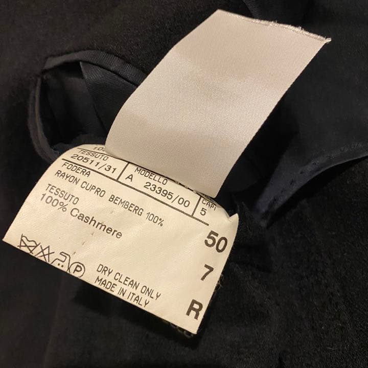 CANALI カナーリ カシミヤ 100% イタリア製 テーラードジャケット 黒