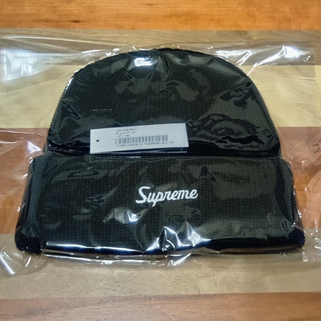 シュプリーム Loose Gauge Beanie 黒