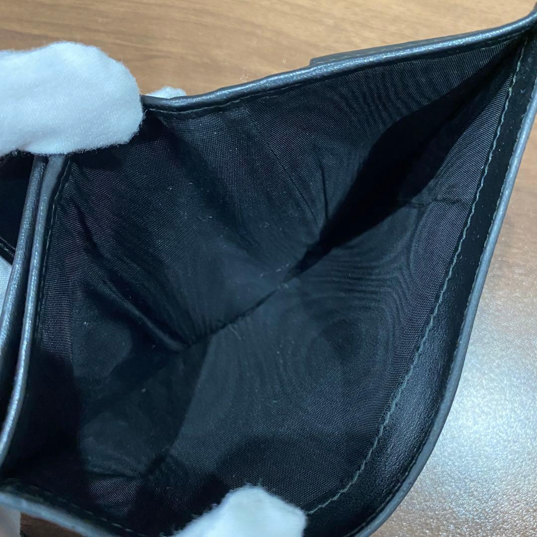 【PRADA】プラダ　サフィアーノ　ブラック 二つ折り財布