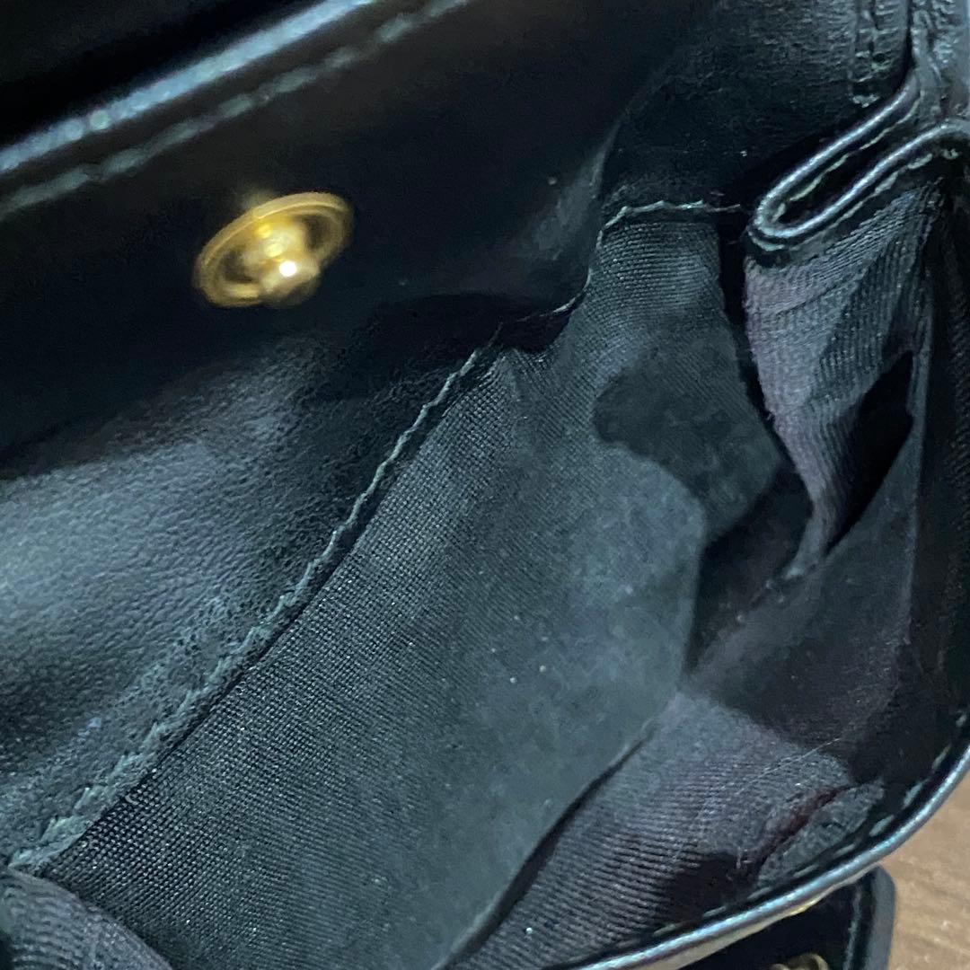 【PRADA】プラダ　サフィアーノ　ブラック 二つ折り財布