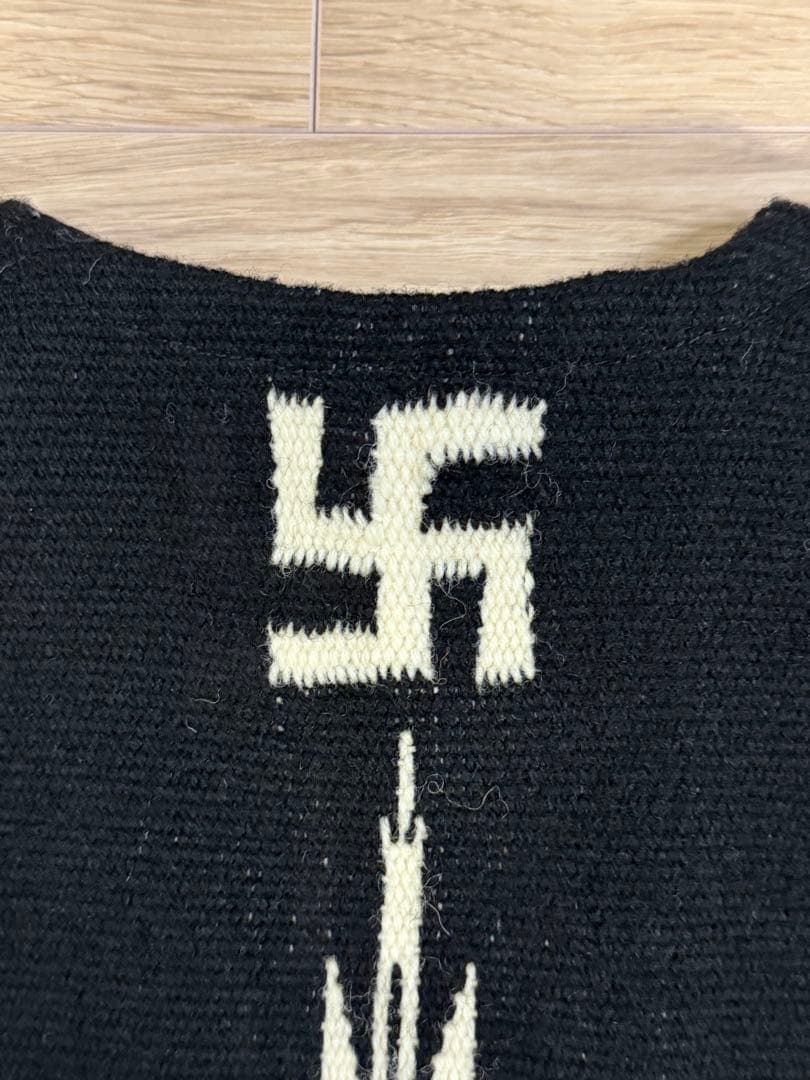 TRUJILLO'S Vest トルフィリオス チマヨ ラグ ベスト ブラック