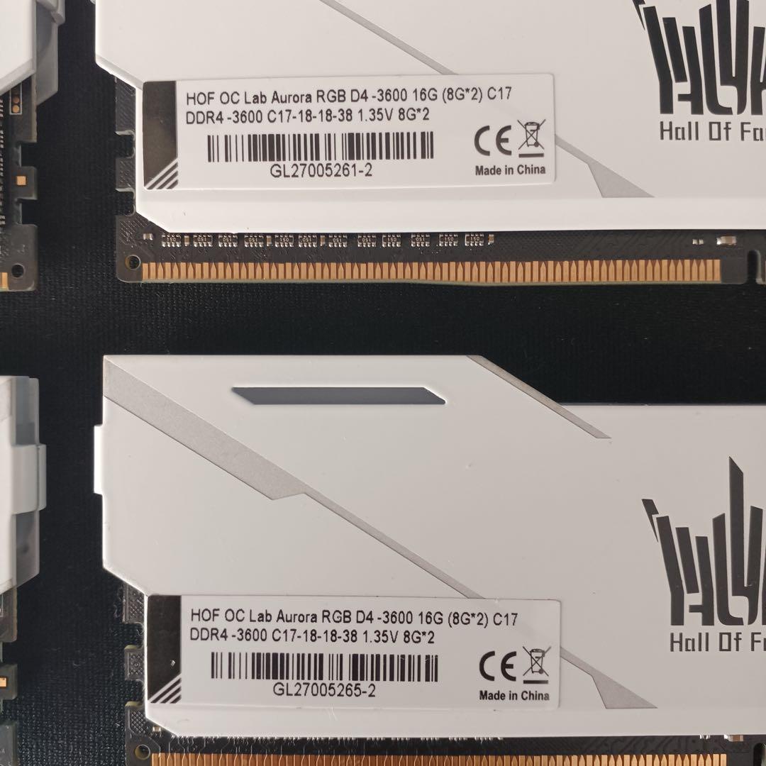 メモリー GALAX HOF Aurora DDR4 3600MHz 32G
