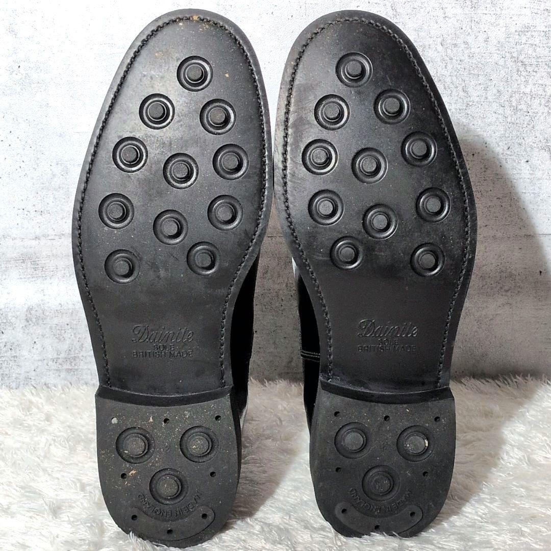 【極美品】サンダース　サイドゴアブーツ　チェルシーブーツ　ポリッシュドレザー　黒