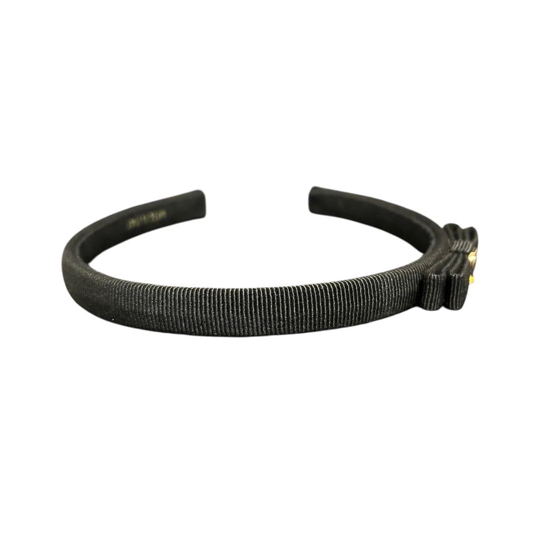 【極美品】Salvatore Ferragamo リボン カチューシャ ブラック
