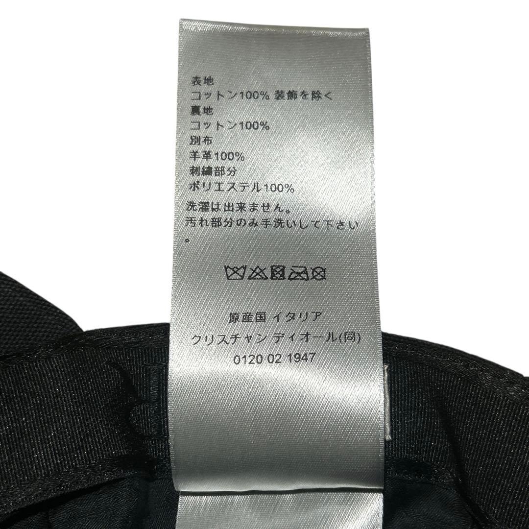 DIOR HOMME アーチロゴ刺繍　キャップ ブラック　Lサイズ