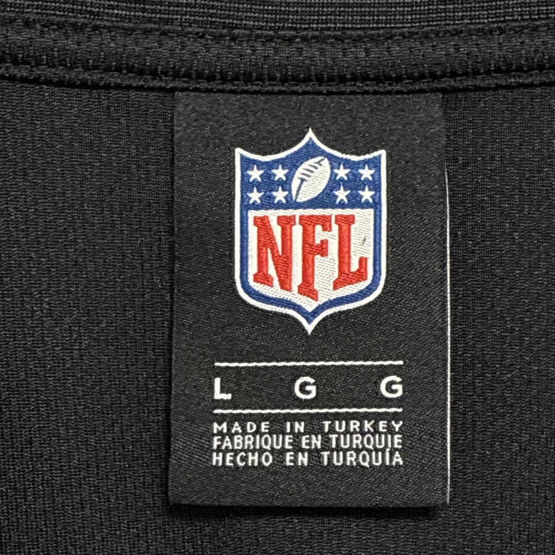 NFL レイダース ゲームシャツ ユニフォーム アメフト 黒 両面プリント L