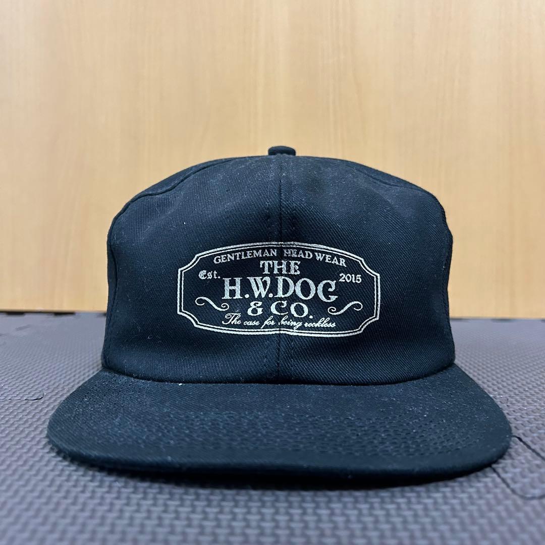 H.W.DOG & CO. ブラック ワークキャップ