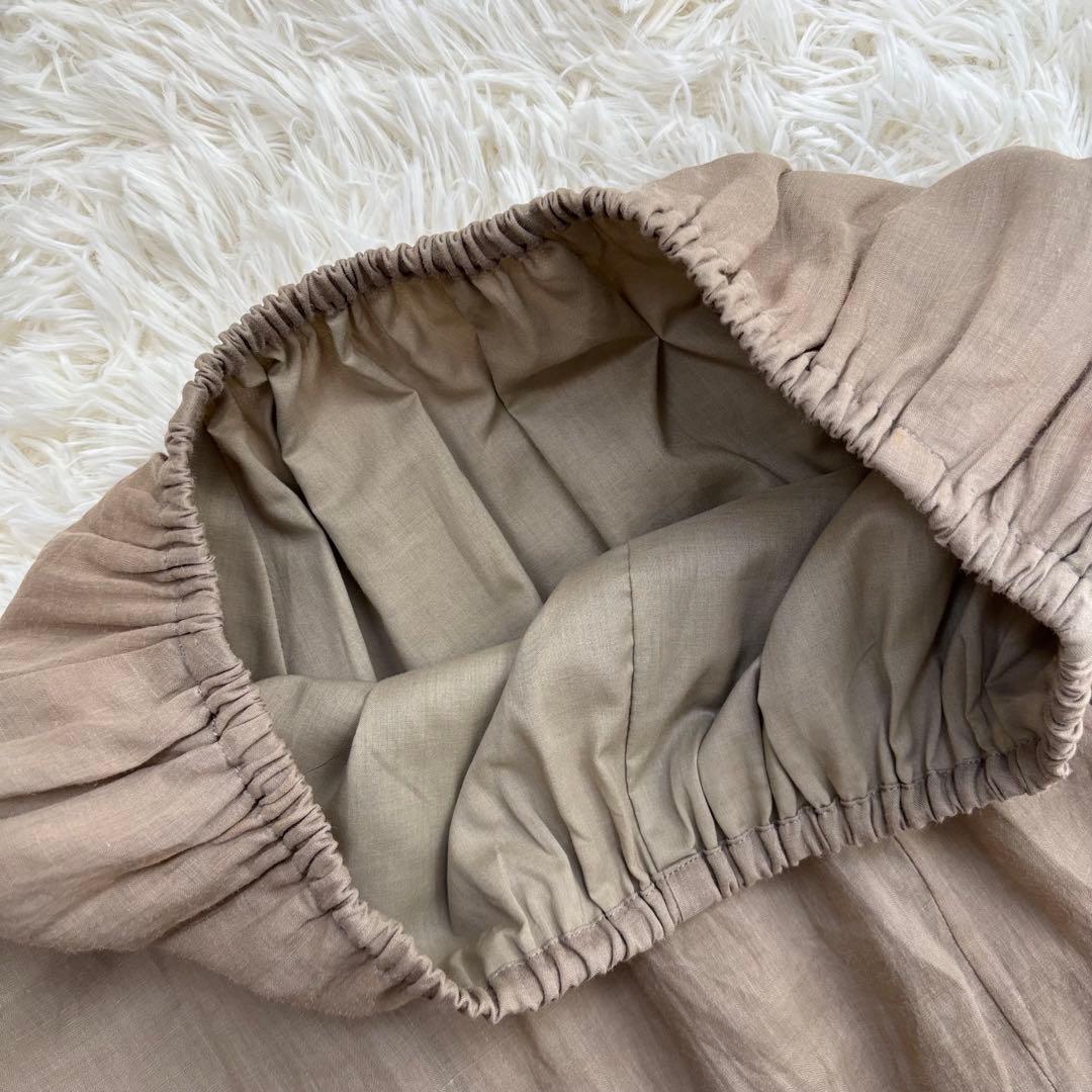 極美品✨Plage Linen フレアスカート リネン100%マキシ丈