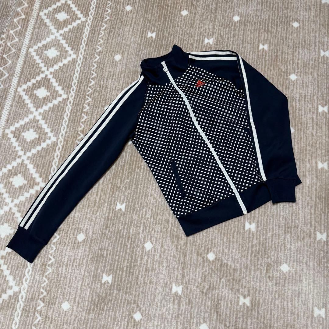 adidas ジャージ上下セット Sサイズ ドット柄