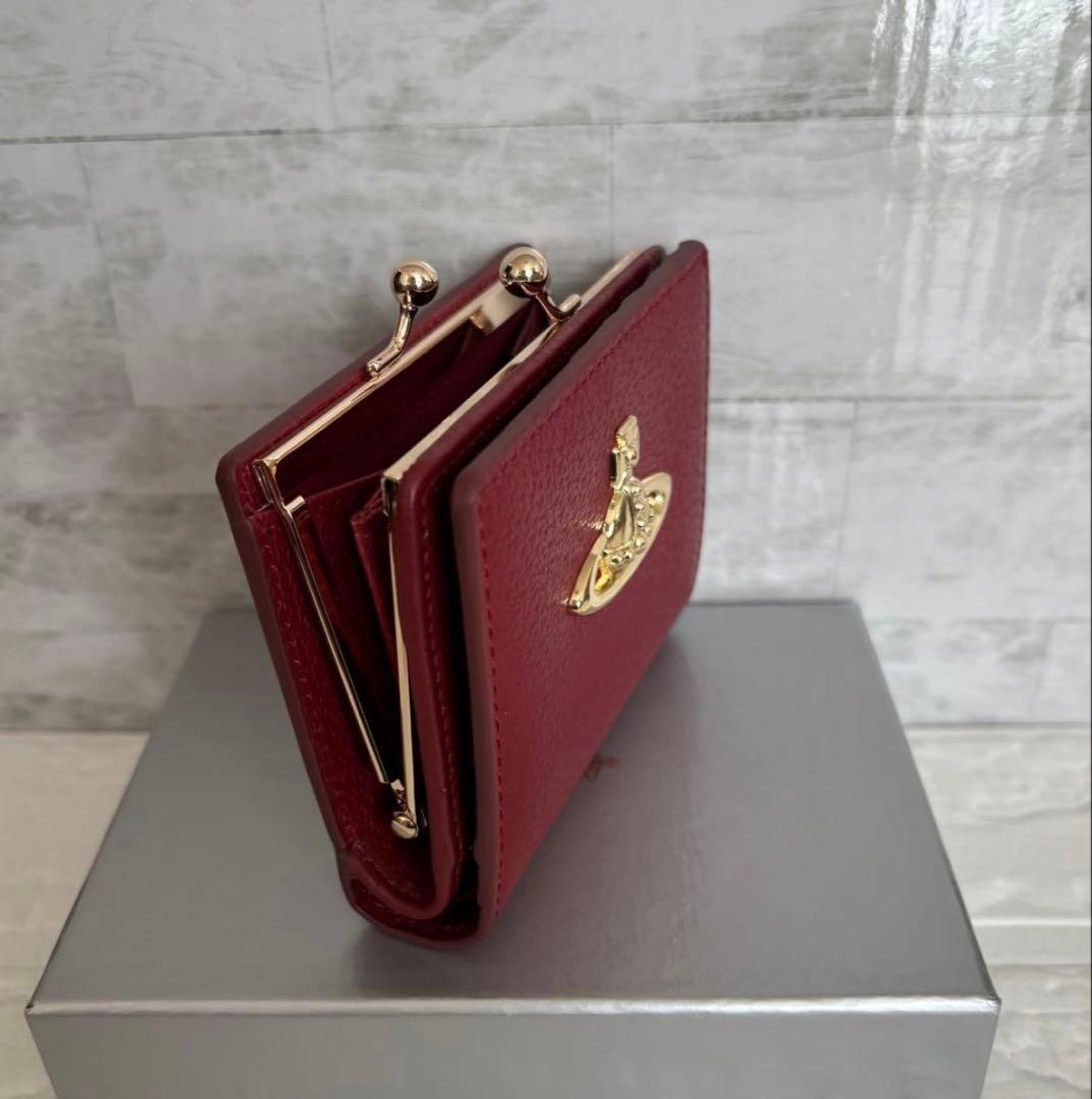 Vivienne Westwood がま口 二つ折り財布 オーブ　シックなレッド