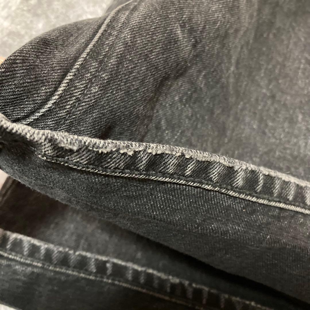 moussy CROSS WAIST WIDE STRAIGHT ブラック　2