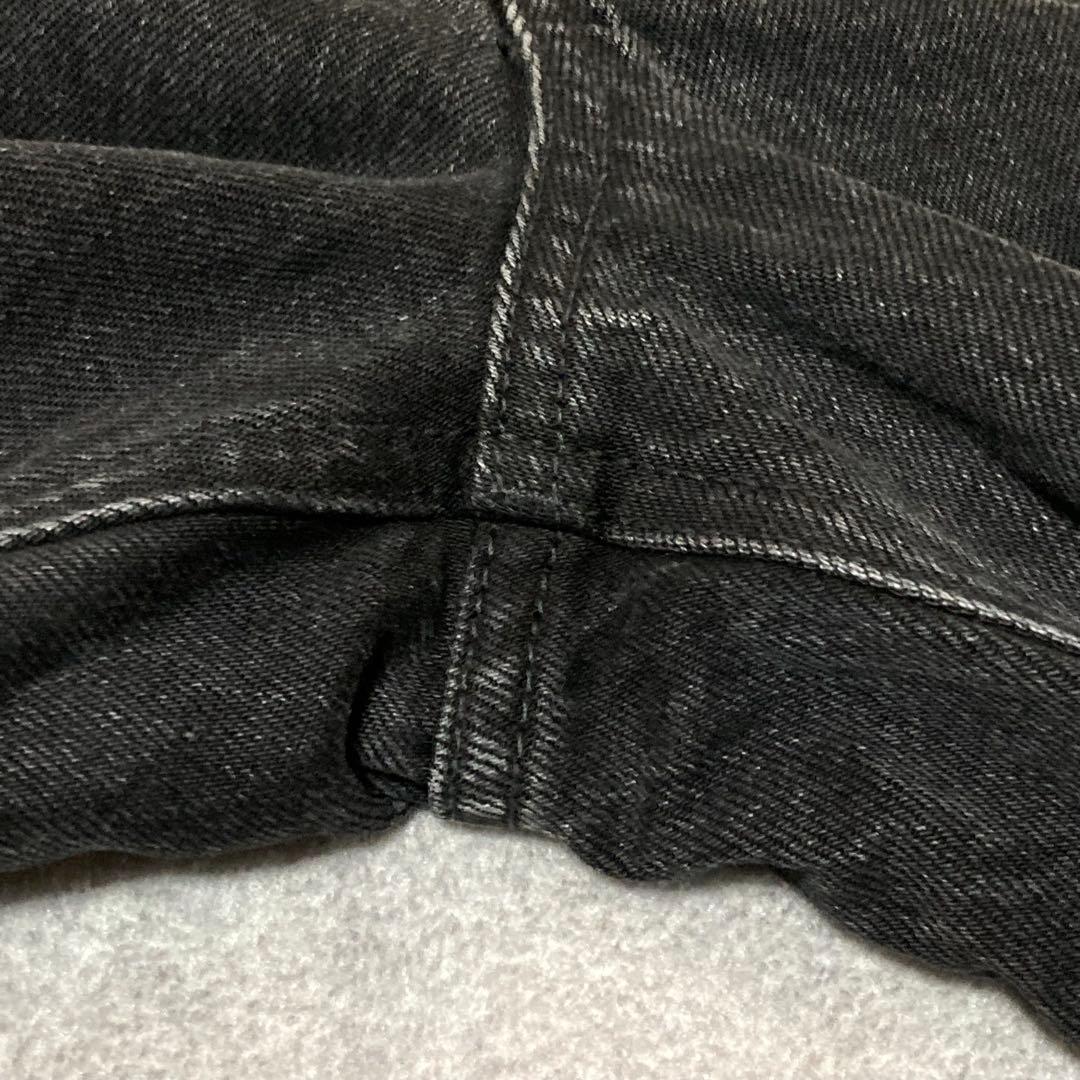 moussy CROSS WAIST WIDE STRAIGHT ブラック　2