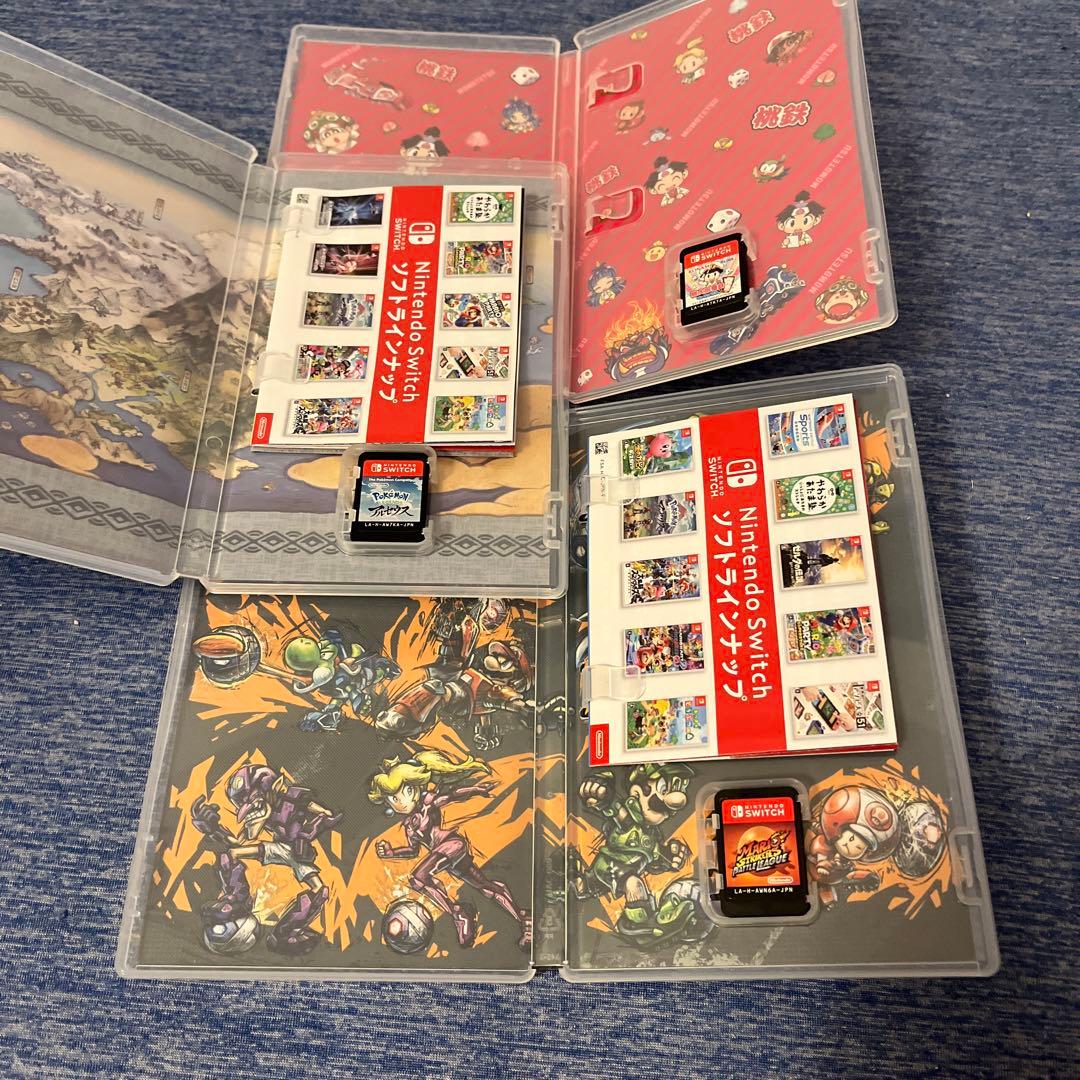 Pokemonアルセウス 桃太郎電鉄  マリオストライカーズのセットです。