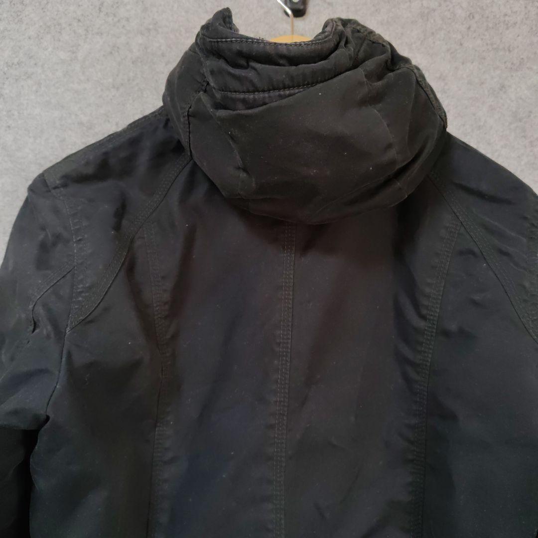 BURBERRY BLACK LABELブラック ナイロンジャケット ファーなし