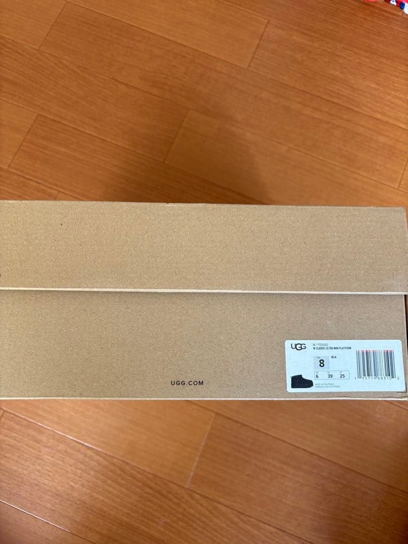 UGG ブラック ムートンブーツ厚底　25cm