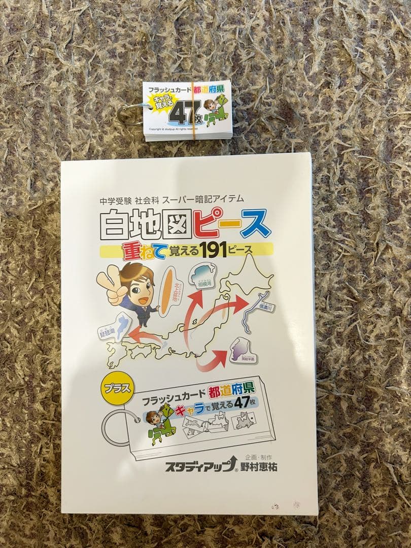 【ほぼ新品】スタディアップ 白地図ピース