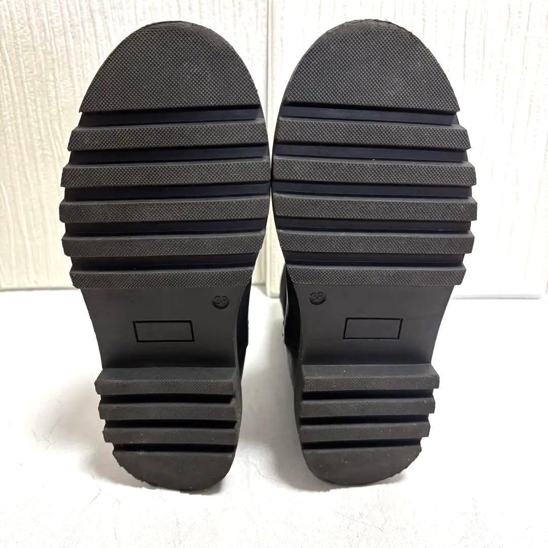 【美品】GALERIE VIE サイドゴアショートブーツ グレー 24.5