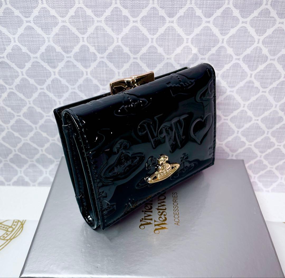 【大人気✨️ショッパー付】新品 Vivienne Westwood エナメル 黒