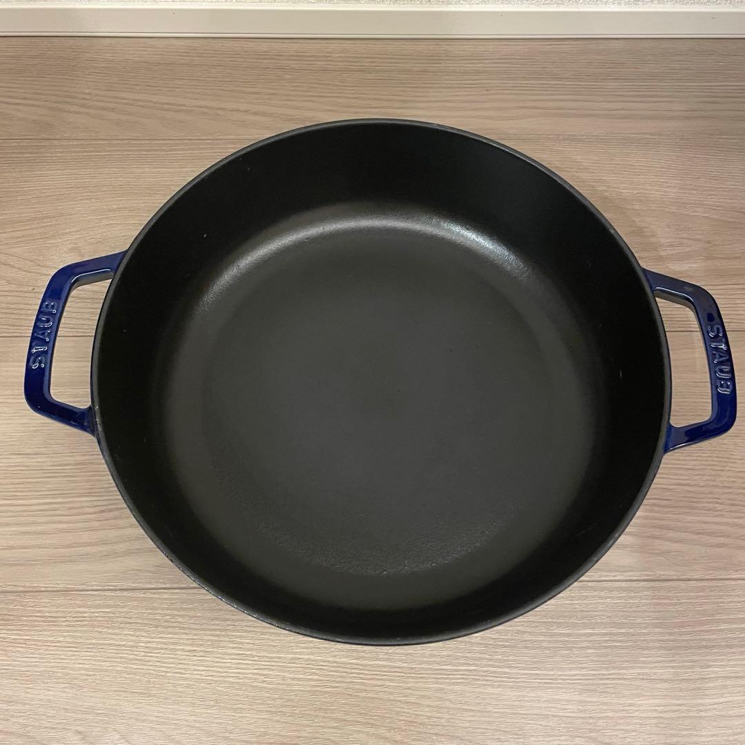 【ナギ様】STAUB ブレイザー ソテーパン ダークブルー 28cm