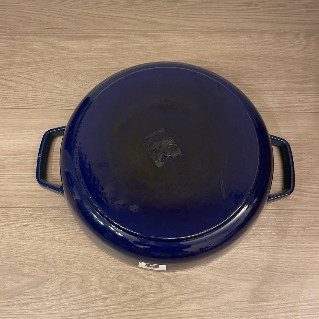 【ナギ様】STAUB ブレイザー ソテーパン ダークブルー 28cm