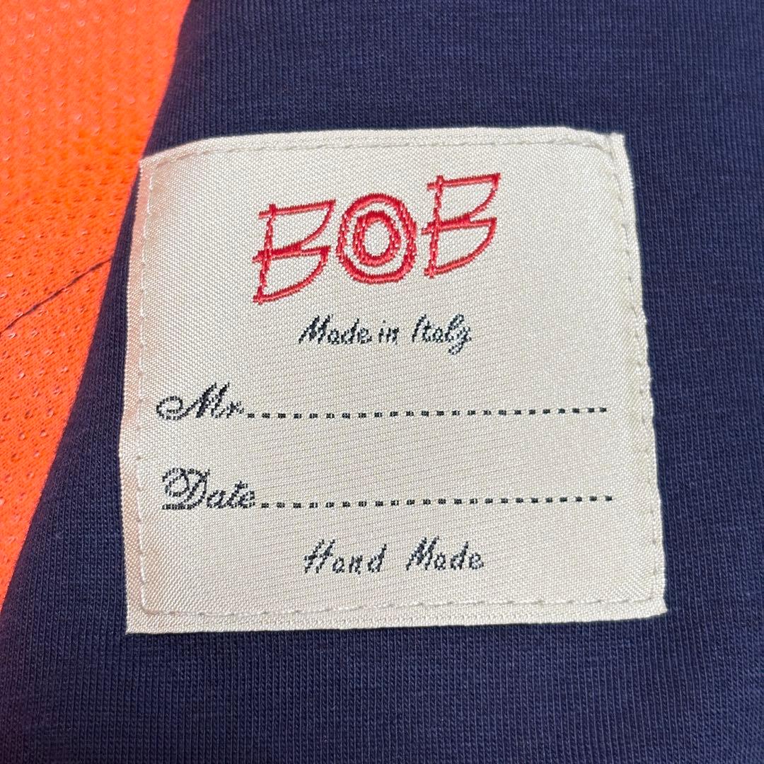 美品 Bob ボブ XL テーラードジャケット アンコン ストレッチ ネイビー