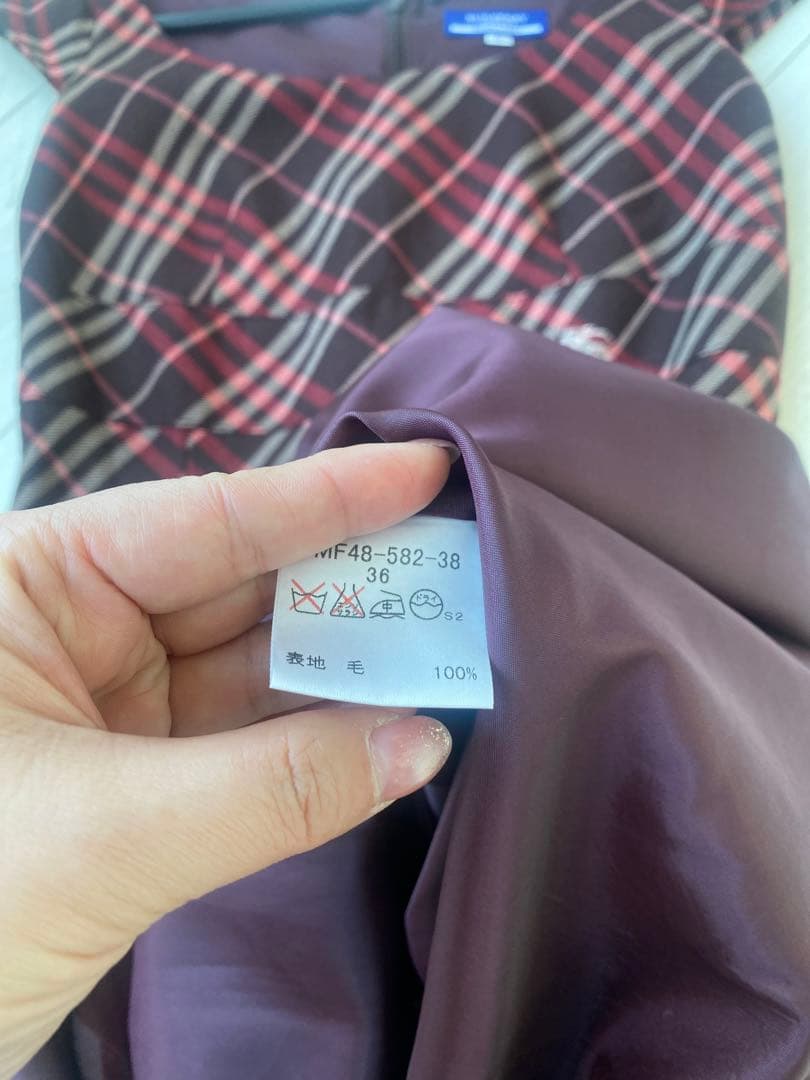 極美品 BURBERRY BLUE LABEL ノバチェック ワンピース 36