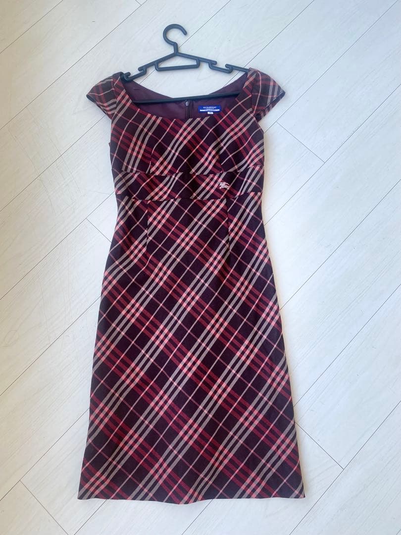 極美品 BURBERRY BLUE LABEL ノバチェック ワンピース 36