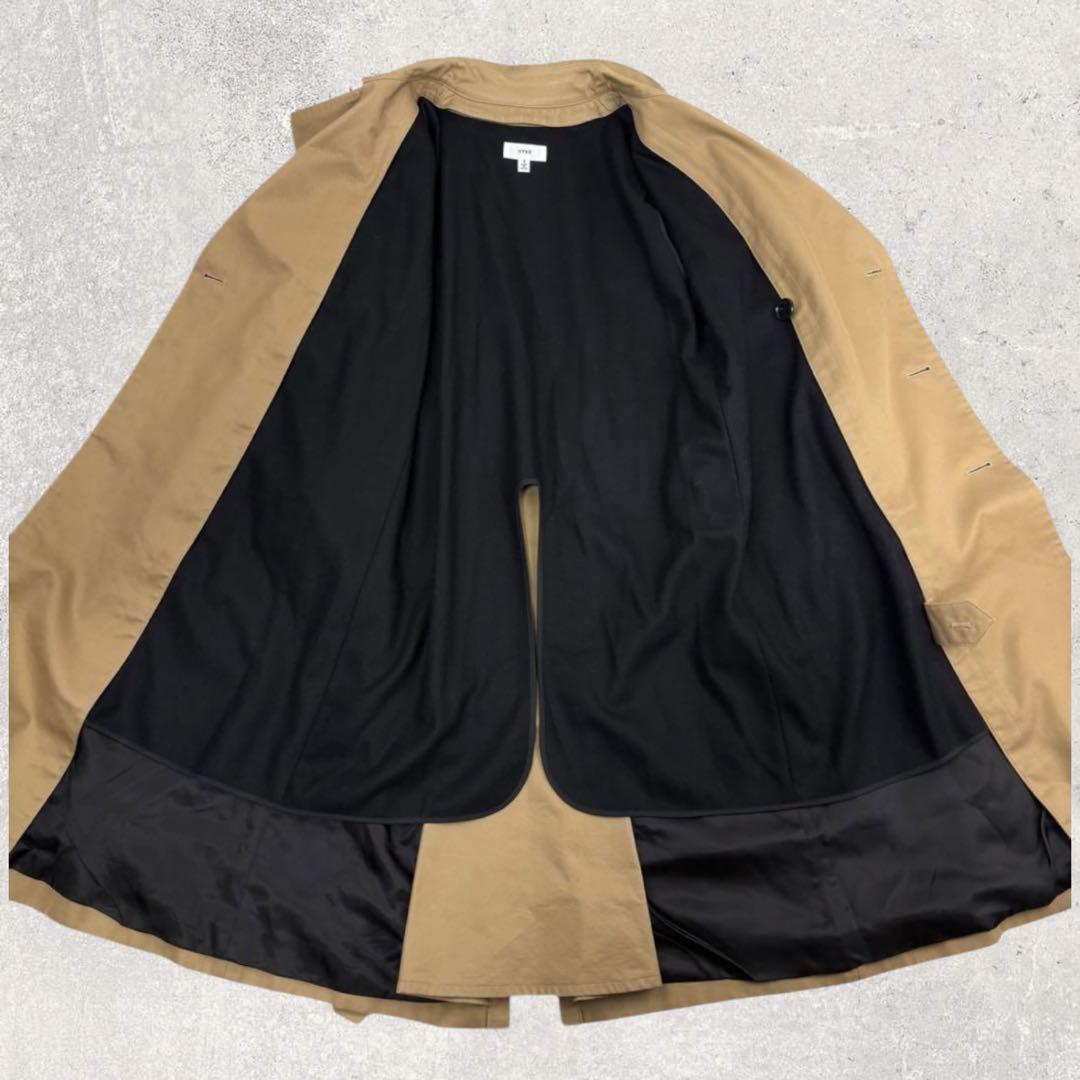 HYKE ハイク トレンチコート ベージュ Lサイズ　ウールライナー付 ダブル