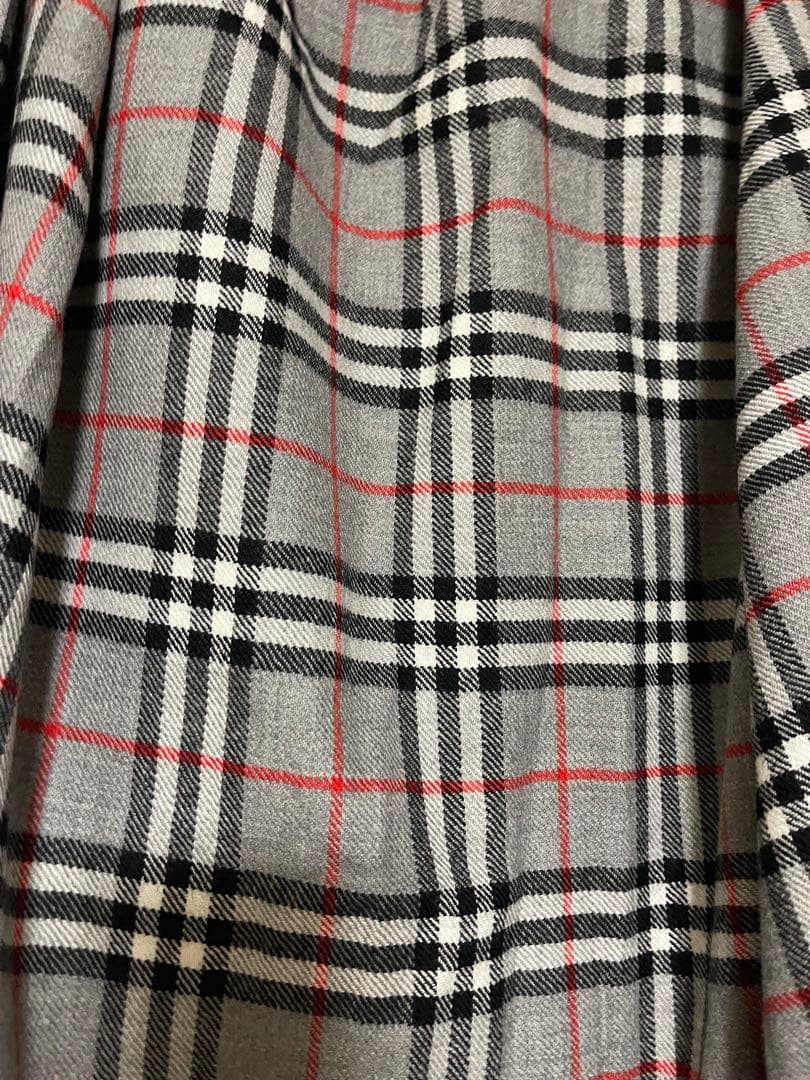 美品大判　バーバリー　　ウール　ストール
