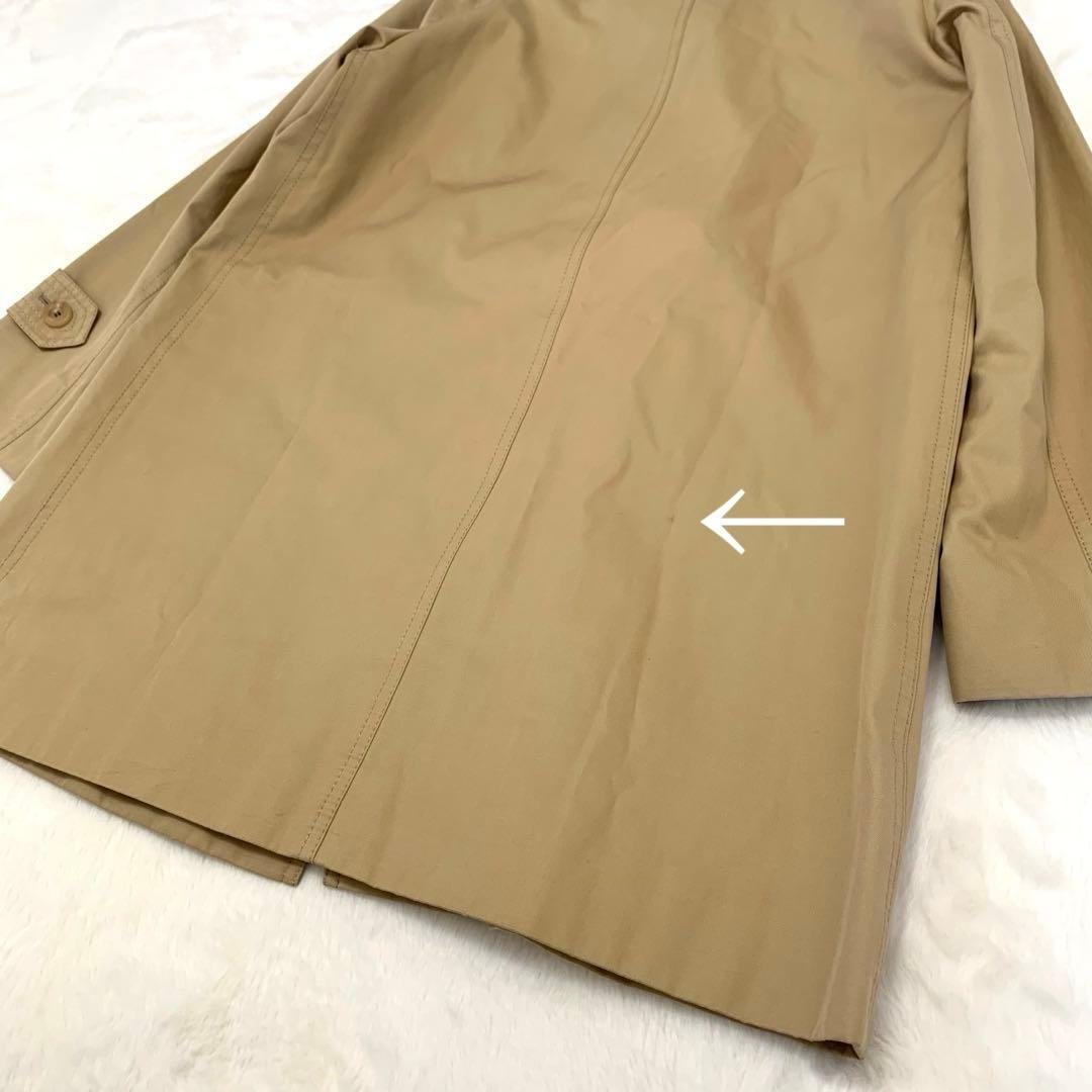むう様 Aquascutum ステンカラーコート クラブチェック コットン