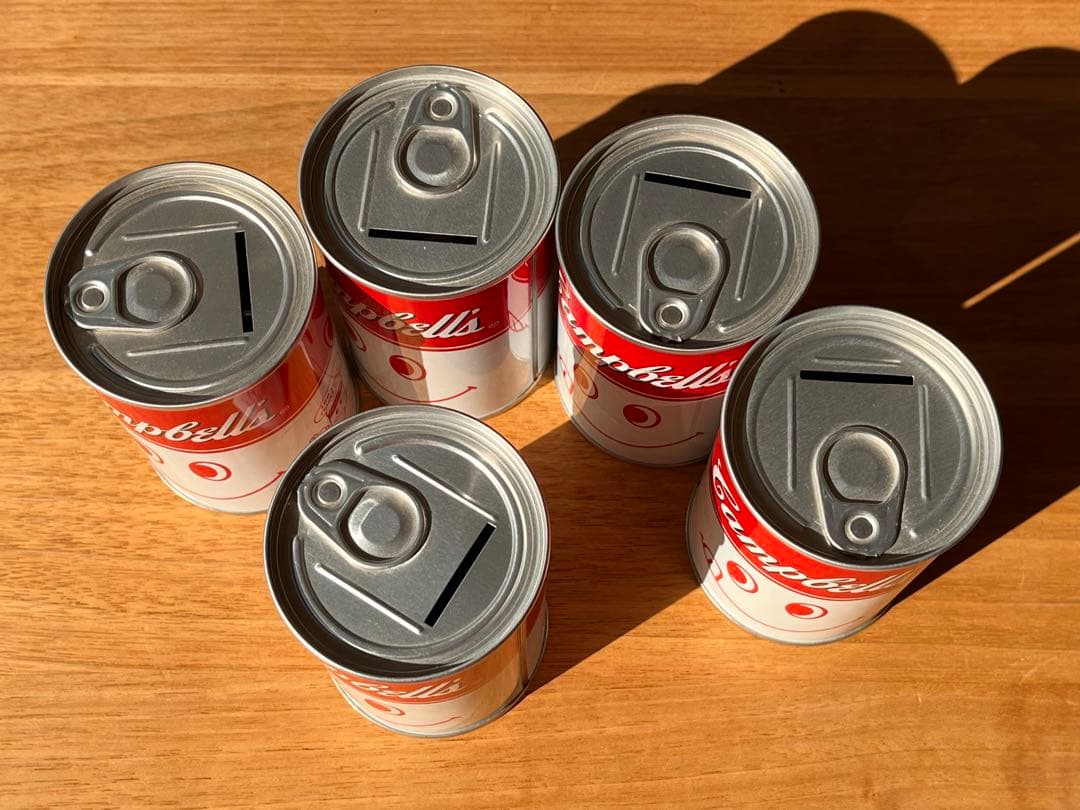 ヴィンテージ キャンベル 100周年記念 貯金箱 5個セット