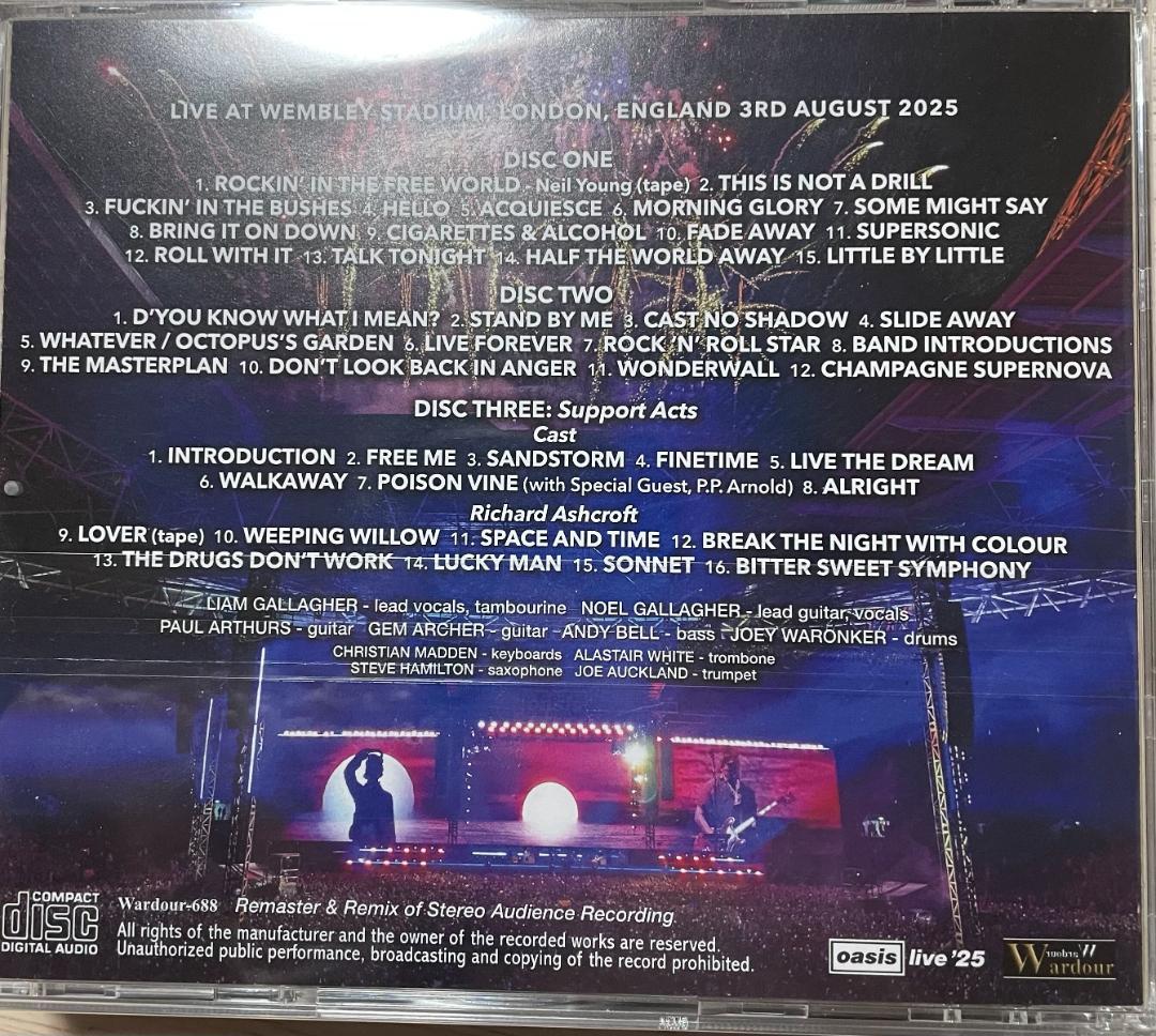 おやじロッカー　Oasis live '25 限定版 CD