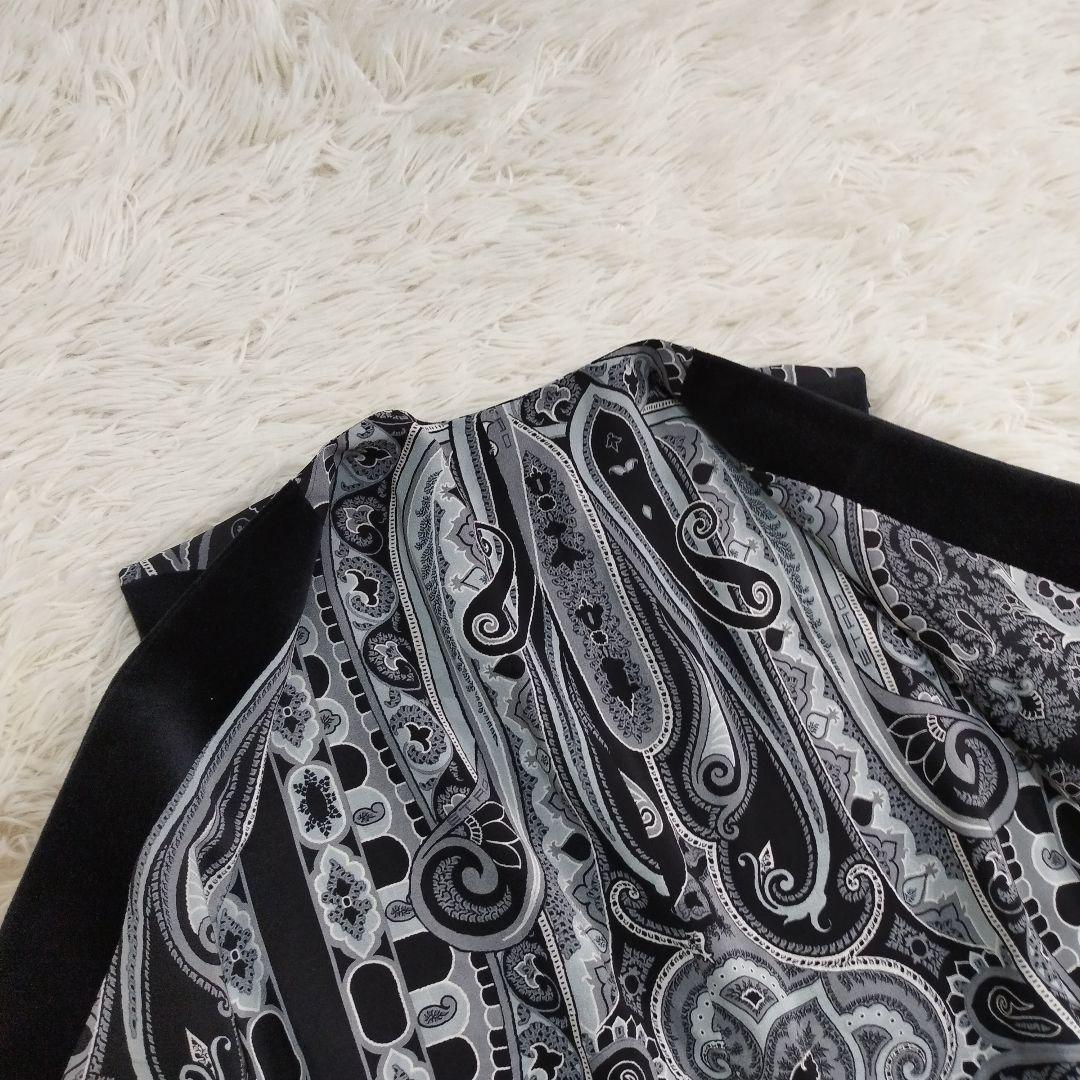 20903✨️ETRO エトロ ベロア ペイズリー ベスト ジレ メンズ 48 L