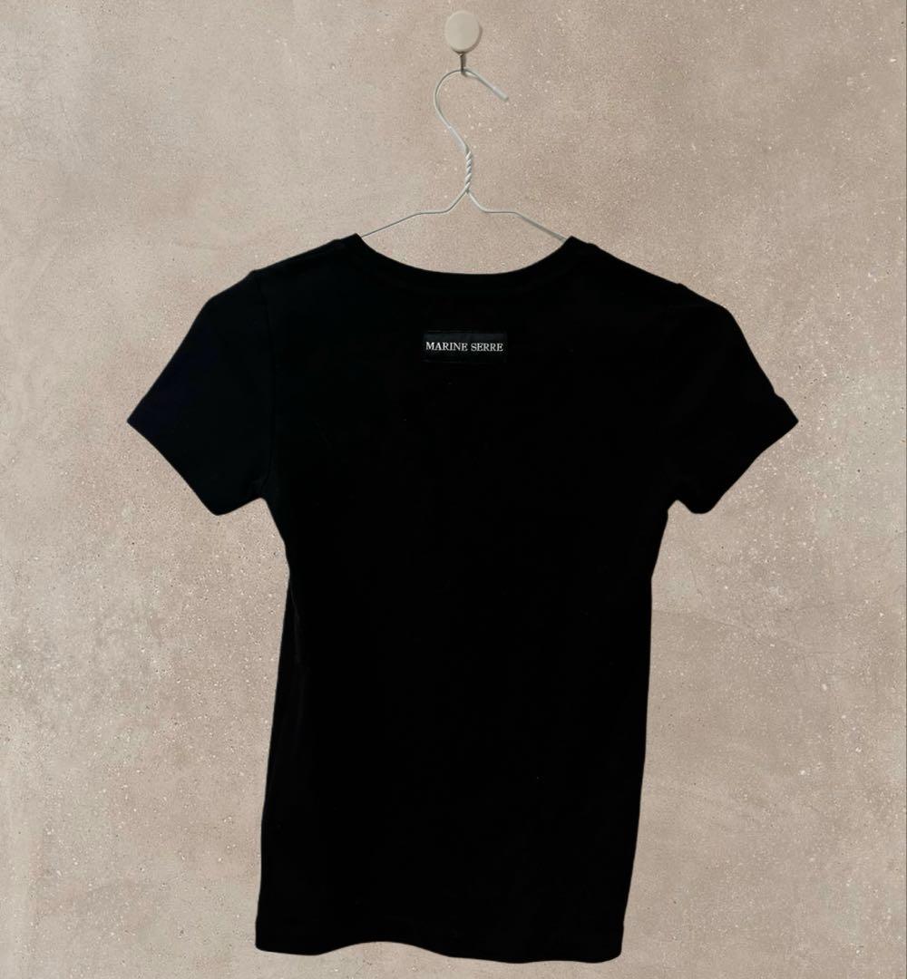Marine Serre moon Tシャツ　black