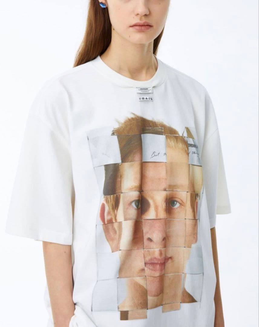 Ader Error 顔プリント Tシャツ