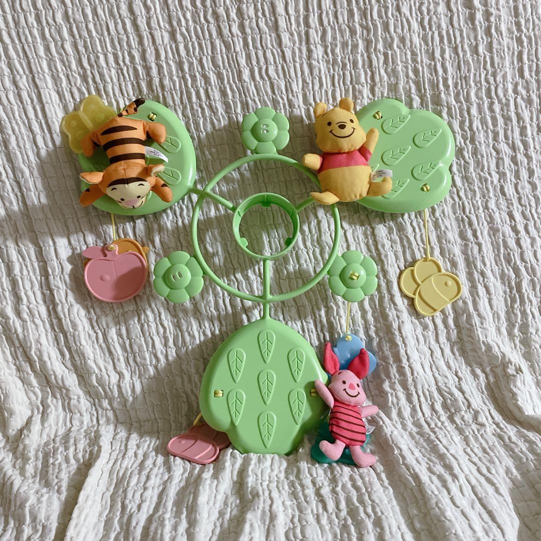 【美品】 くまのプーさん えらべる回転6wayジムにへんしんメリー プーメリー