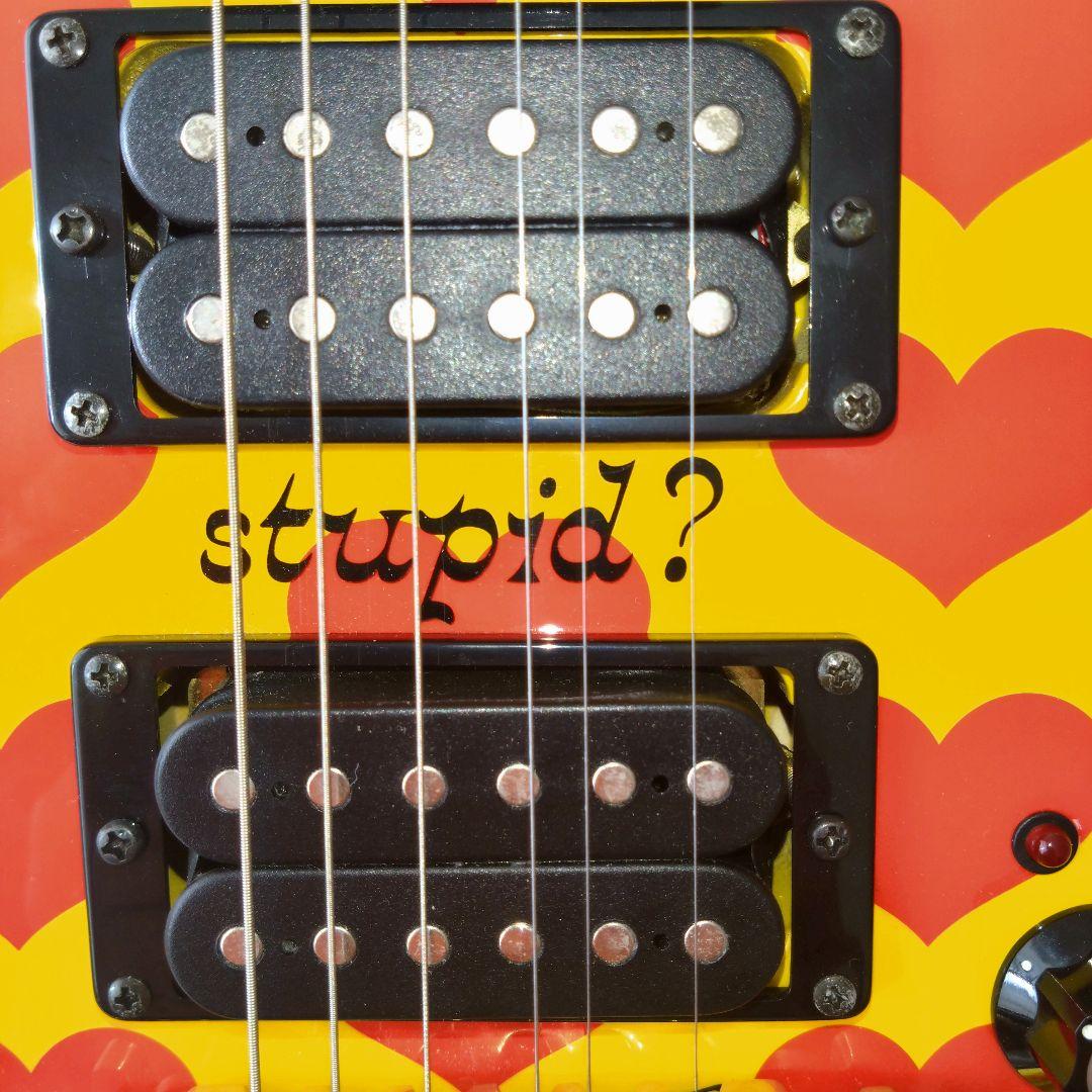 BURNY YH-JR hideモデル アンプ内蔵 モッキンバード ギター