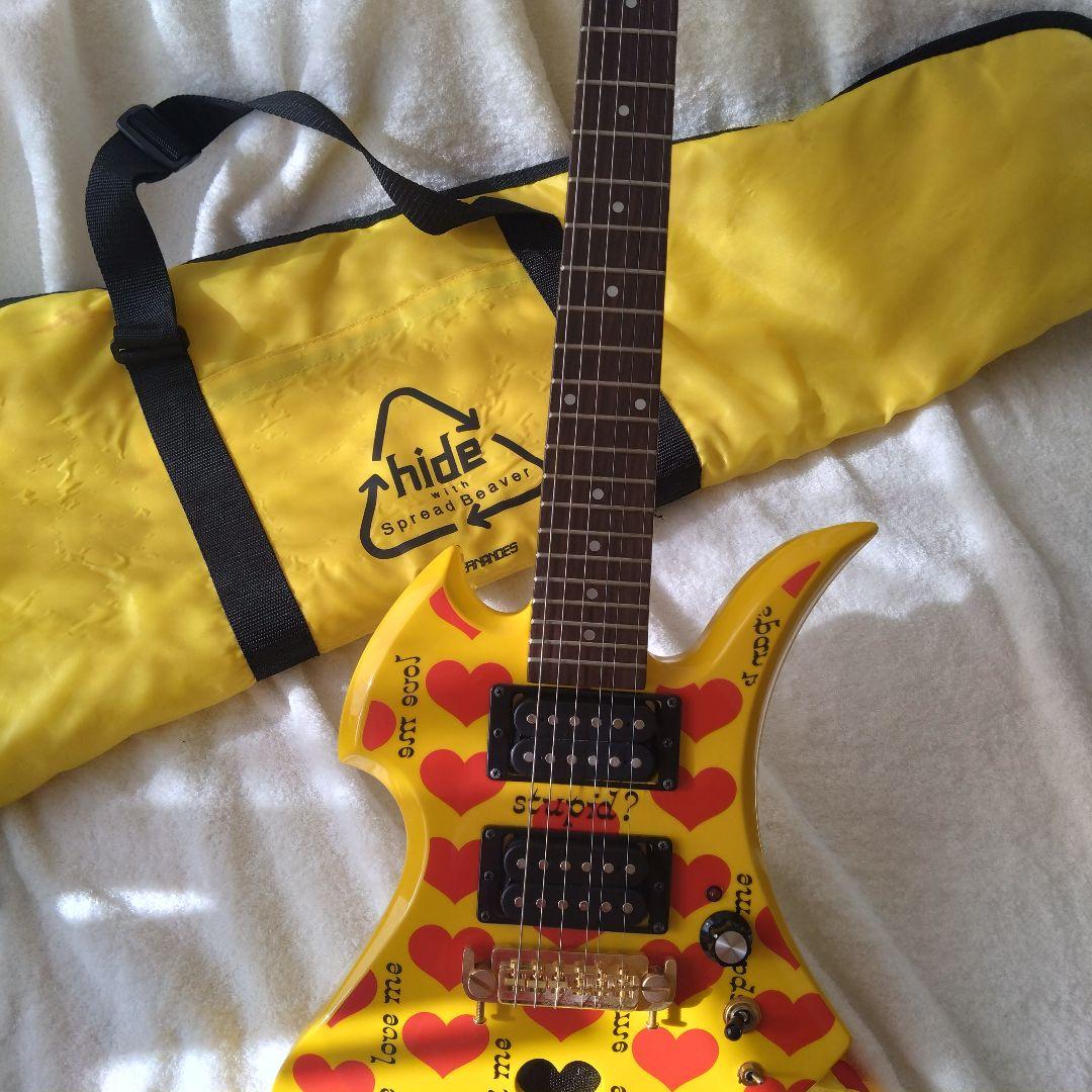 BURNY YH-JR hideモデル アンプ内蔵 モッキンバード ギター