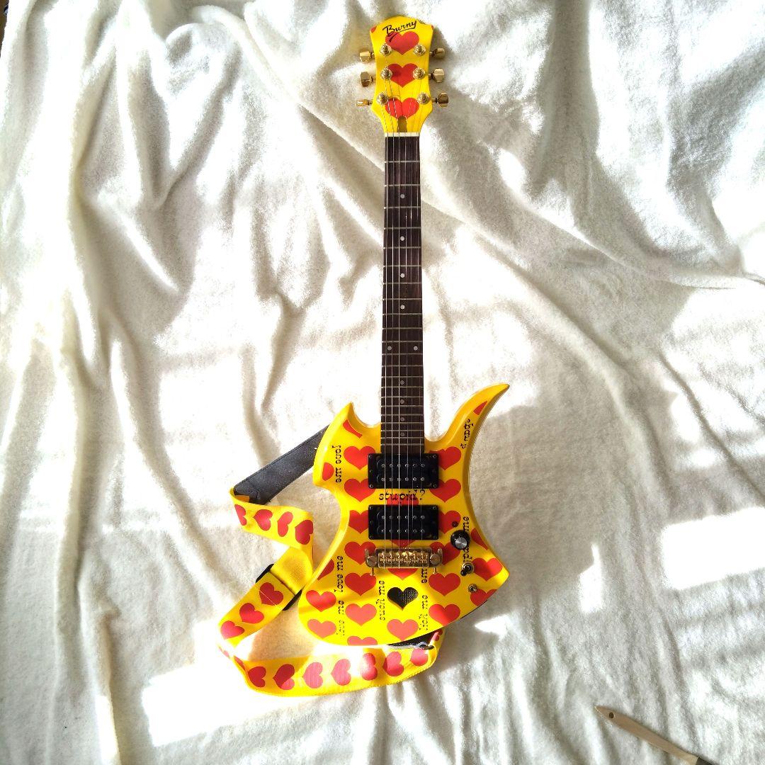 BURNY YH-JR hideモデル アンプ内蔵 モッキンバード ギター
