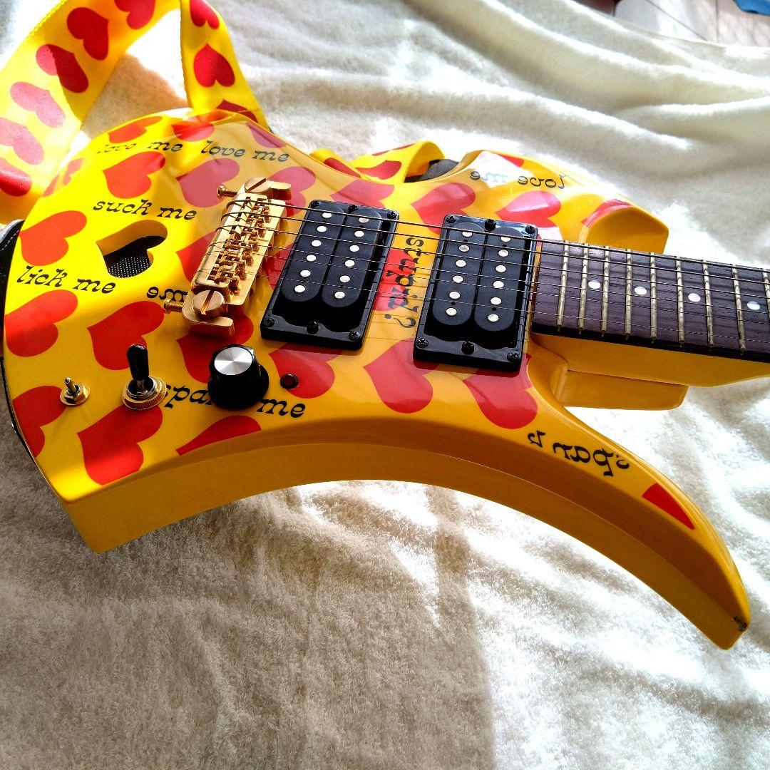 BURNY YH-JR hideモデル アンプ内蔵 モッキンバード ギター