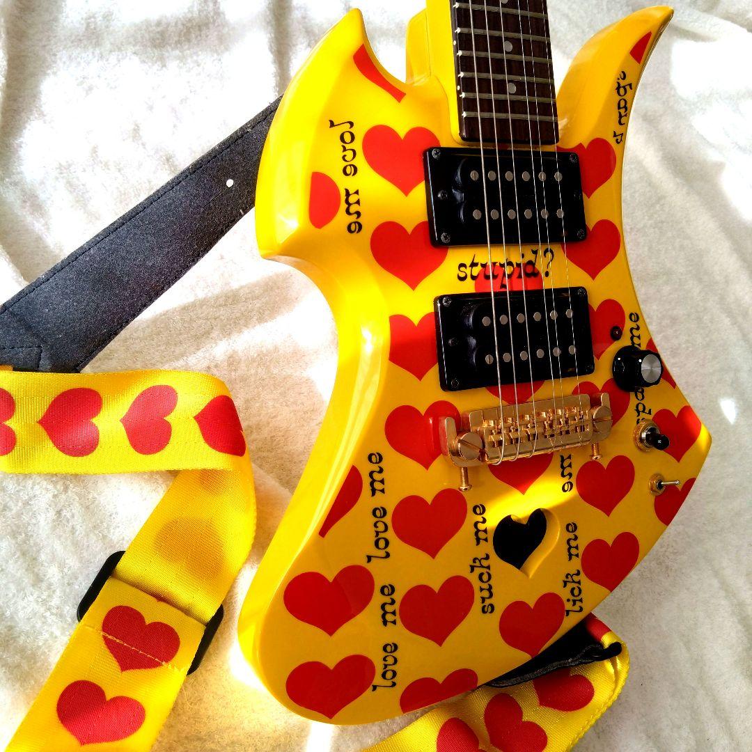 BURNY YH-JR hideモデル アンプ内蔵 モッキンバード ギター