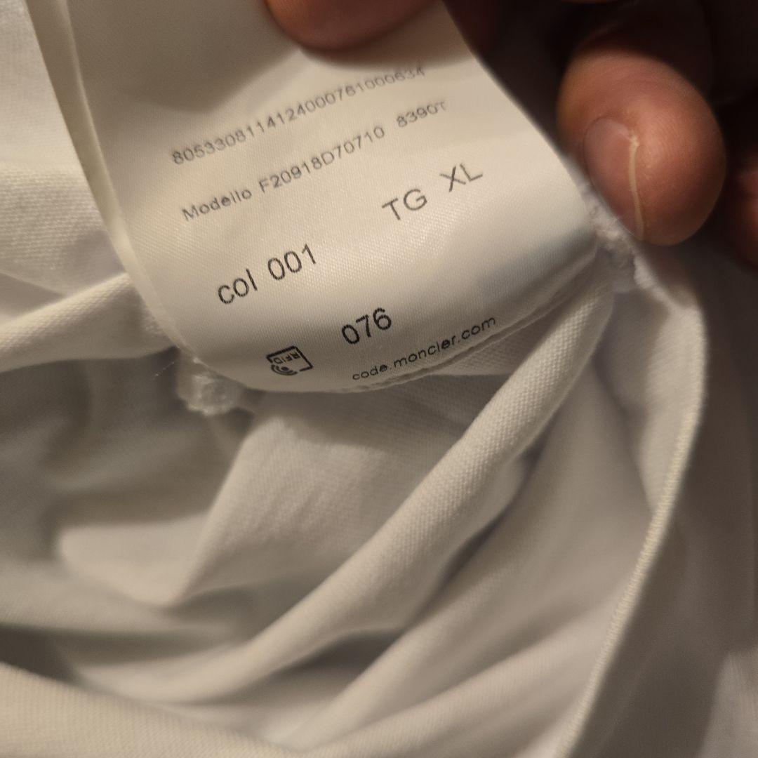 MONCLER ホワイト ロングTシャツ 美品！！値下げ