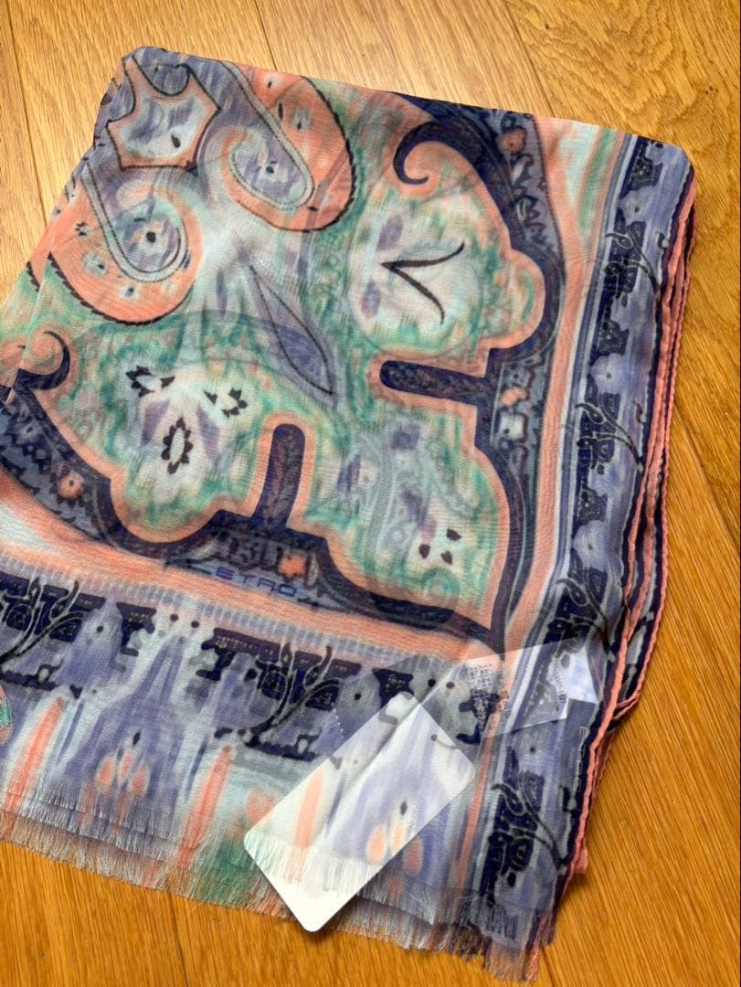 ETRO ペイズリー柄 ストール マルチカラー 箱無し