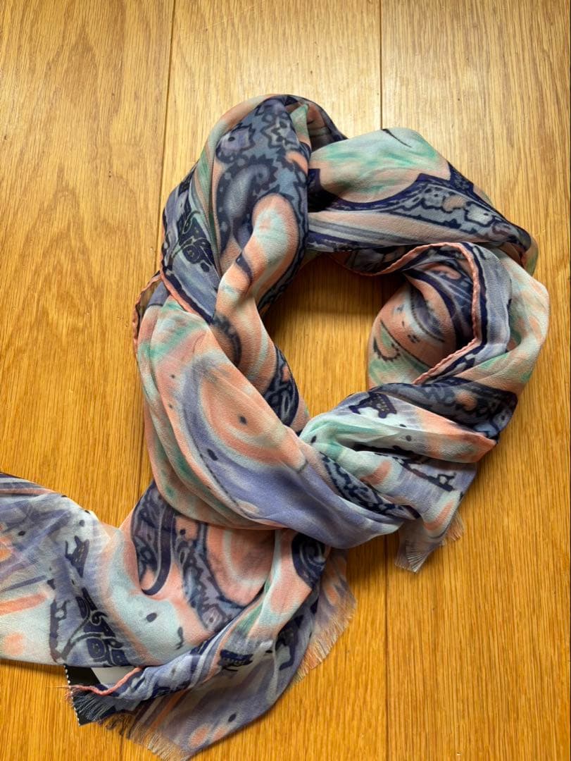 ETRO ペイズリー柄 ストール マルチカラー 箱無し
