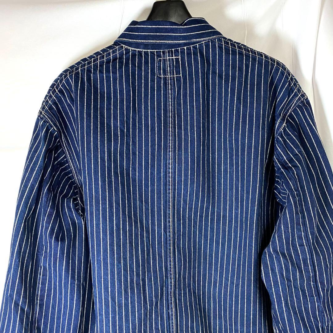 ジャケット・アウター 8HU INDIGO WABASH STRIPE CHORE JACKET 40