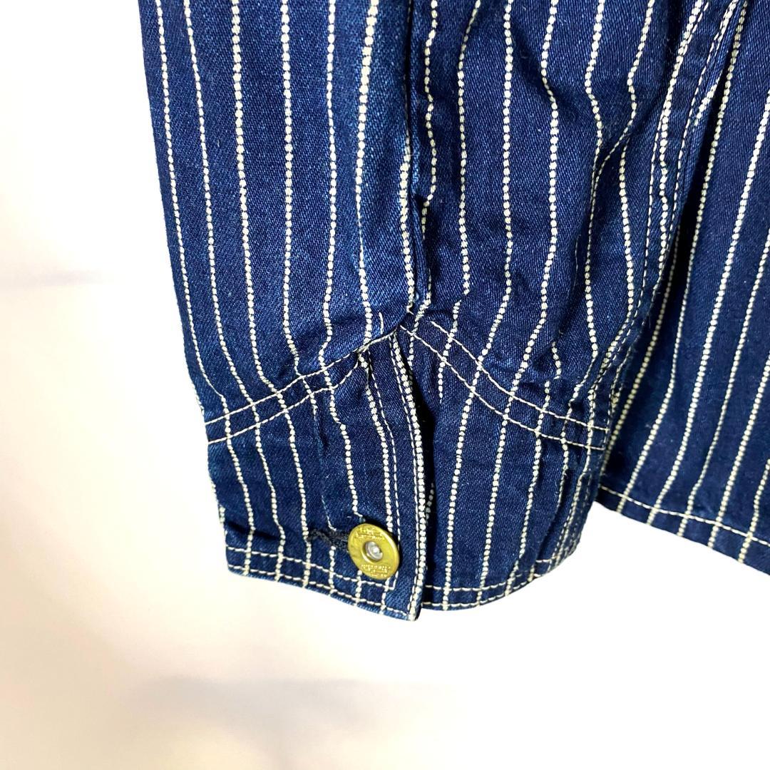 ジャケット・アウター 8HU INDIGO WABASH STRIPE CHORE JACKET 40