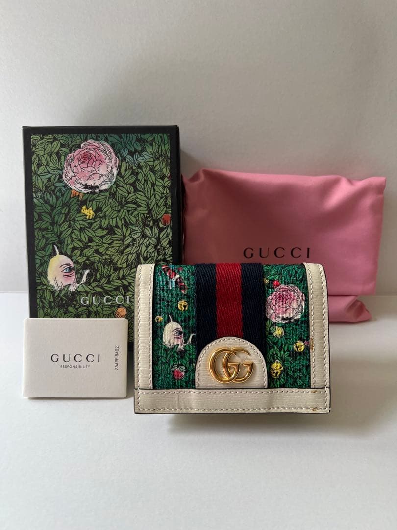 【こはく さま専用】GUCCI ヒグチユウコさんコラボ日本限定二つ折りウォレット
