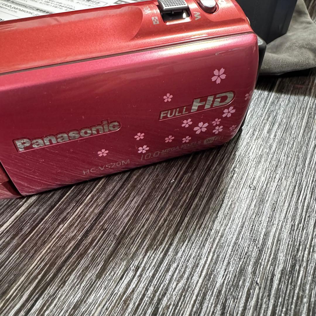 Panasonic HC-V520M ビデオカメラ バッテリー2個付 動作品