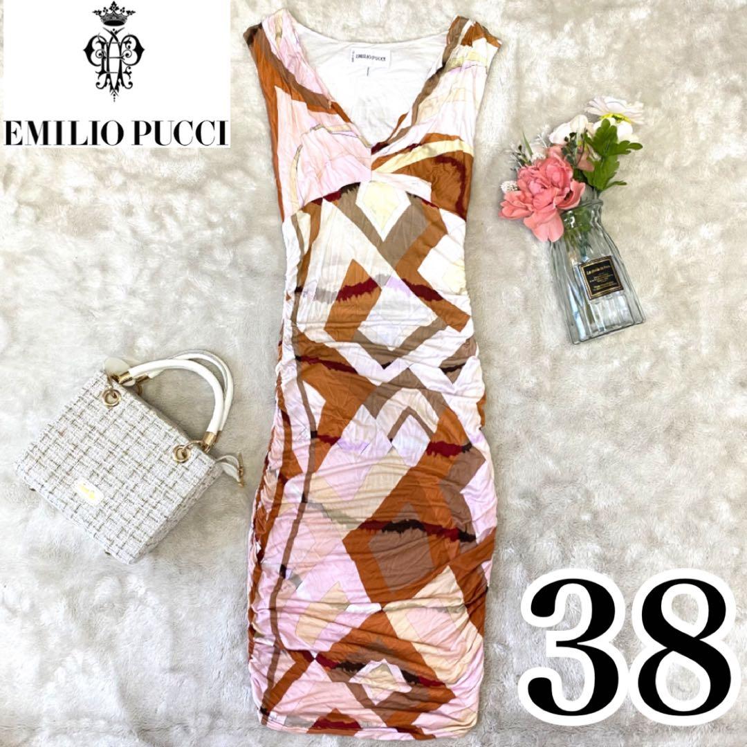 Emilio Pucci ✨良品✨ ノースリーブ タイト ワンピース 38
