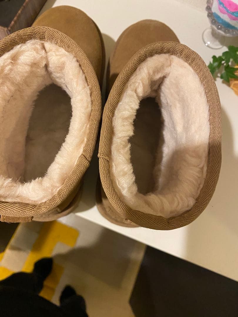 UGGブラウン 厚底 ムートンブーツ